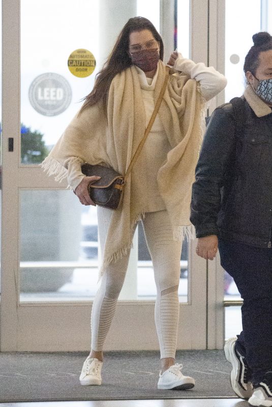 BROOKE SHIELDS Arrives at JFK Airport in New York 12/12/2020