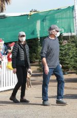 CALISTA FLOCKHART and Harrison Ford Shoping a Christmas Tree in Santa Monica 12/12/2020