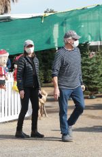 CALISTA FLOCKHART and Harrison Ford Shoping a Christmas Tree in Santa Monica 12/12/2020