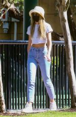 CANDICE SWANEPOEL in Denim Out at a Park in Miami 12/25/2020