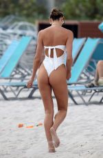 CANDICE SWANEPOEL in Swimsuit at a Beach in Miami 12/20/2020