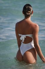CANDICE SWANEPOEL in Swimsuit at a Beach in Miami 12/20/2020