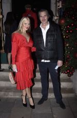 CAPRICE BOURRET in a Red Dress at Annabel