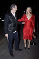 CAPRICE BOURRET in a Red Dress at Annabel