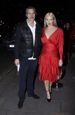 CAPRICE BOURRET in a Red Dress at Annabel