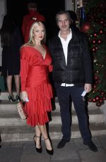 CAPRICE BOURRET in a Red Dress at Annabel