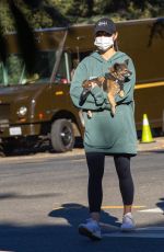 CARA SANTANA Out Hiking with Her Dog in Beverly Hills 12/16/2020