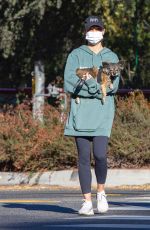 CARA SANTANA Out Hiking with Her Dog in Beverly Hills 12/16/2020