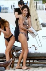 CHANTEL JEFFRIES in a Snakeskin Print Bikini at a Beach in Miami 12/07/2020