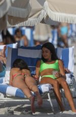 CHANTEL JEFFRIES in Bikini at a Beach in Miami 12/05/2020