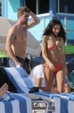 CHANTEL JEFFRIES in Bikini at a Beach in Miami 12/05/2020