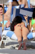 CHANTEL JEFFRIES in Bikini at a Beach in Miami 12/05/2020