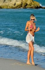 CHARLOTTE MCKINNEY in a PrettyLittleThing Bikini on Miami Beach 12/22/2020