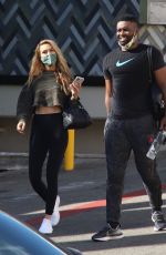 CHRISHELL STAUSE and Keo Motsepe Leaves a Gym in Beverly Hills 12/02/2020