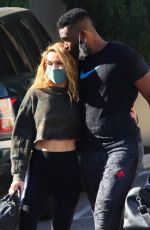 CHRISHELL STAUSE and Keo Motsepe Leaves a Gym in Beverly Hills 12/02/2020