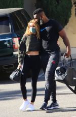 CHRISHELL STAUSE and Keo Motsepe Leaves a Gym in Beverly Hills 12/02/2020