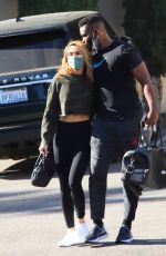 CHRISHELL STAUSE and Keo Motsepe Leaves a Gym in Beverly Hills 12/02/2020