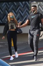 CHRISHELL STAUSE and Keo Motsepe Leaves a Gym in Beverly Hills 12/02/2020