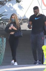 CHRISHELL STAUSE and Keo Motsepe Leaves a Gym in Beverly Hills 12/02/2020