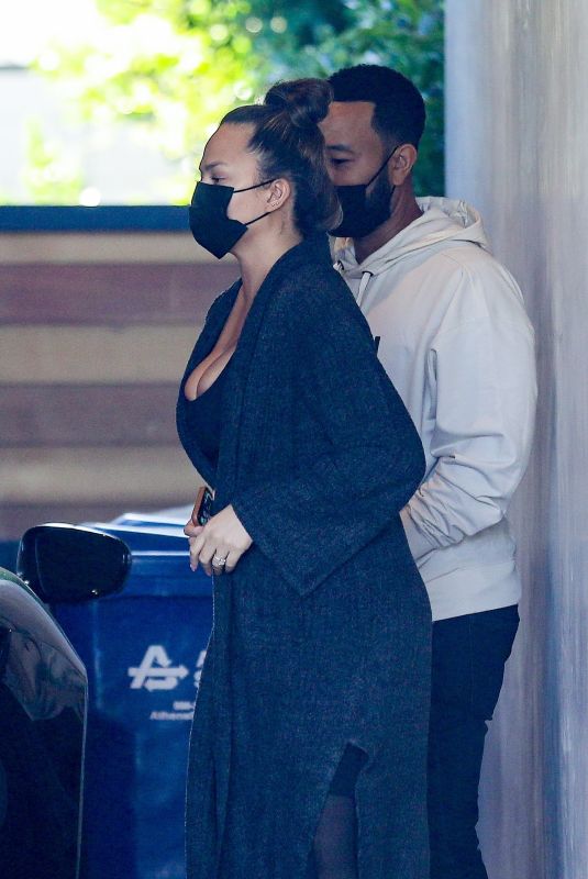 CHRISSY TEIGEN and John Legend Visit a Friend in Los Angeles 12/09/2020