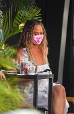 CHRISSY TEIGEN on Vacation in St. Barths 12/29/2020