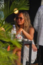 CHRISSY TEIGEN on Vacation in St. Barths 12/29/2020