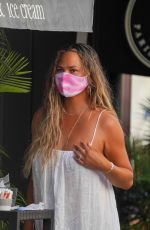 CHRISSY TEIGEN on Vacation in St. Barths 12/29/2020