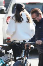 CHRISTINA and Arnold SCHWARZENEGGER Out Riding Bikes in Brentwood 12/18/2020