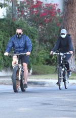 CHRISTINA and Arnold SCHWARZENEGGER Out Riding Bikes in Santa Monica 12/11/2020