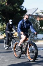 CHRISTINA and Arnold SCHWARZENEGGER Out Riding Bikes in Santa Monica 12/11/2020