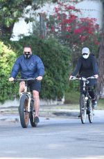 CHRISTINA and Arnold SCHWARZENEGGER Out Riding Bikes in Santa Monica 12/11/2020