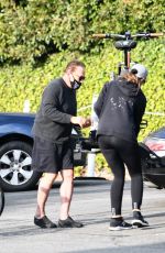 CHRISTINA and Arnold SCHWARZENEGGER Out Riding Bikes in Santa Monica 12/11/2020