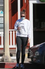 CHRISTINA SCHWARZENEGGER Out for Coffee at Cafe Luxe in Santa Monica 12/08/2020