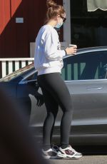 CHRISTINA SCHWARZENEGGER Out for Coffee at Cafe Luxe in Santa Monica 12/08/2020