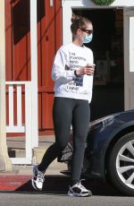 CHRISTINA SCHWARZENEGGER Out for Coffee at Cafe Luxe in Santa Monica 12/08/2020