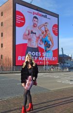 CHRISTINE MCGUINNESS Outside Victoria Warehouse in Manchester 12/16/2020