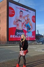 CHRISTINE MCGUINNESS Outside Victoria Warehouse in Manchester 12/16/2020