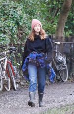 CLAIRE FOY Out and About in London 12/22/2020