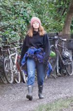 CLAIRE FOY Out and About in London 12/22/2020