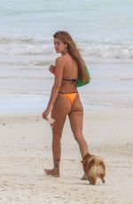 CLARA BERRY in Bikini at a Beach in Tulum 12/08/2020