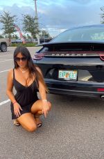 CLAUDIA ROMANI in a Tight Black Dress for Verano Hill Jewelry in Daytona Beach 12/10/2020