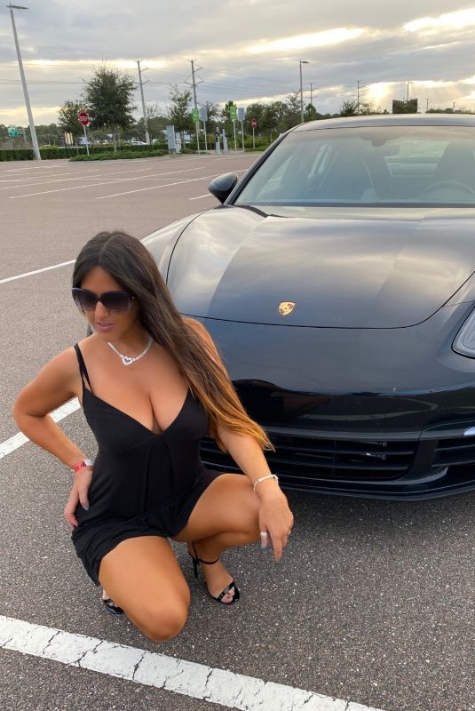 CLAUDIA ROMANI in a Tight Black Dress for Verano Hill Jewelry in Daytona Beach 12/10/2020