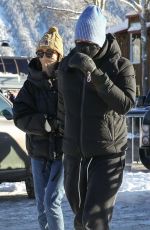 DAKOTA JOHNSON and Chris Martin at Buttermilk Ski Area in Aspen 12/30/2020