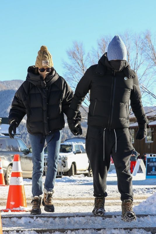 DAKOTA JOHNSON and Chris Martin at Buttermilk Ski Area in Aspen 12/30/2020