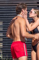 DELILAH HAMLIN in a Black Bikini in Mexico 11/30/2020