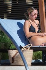 DELILAH HAMLIN in a Black Bikini in Mexico 11/30/2020