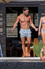 DELILAH HAMLIN in a Colorful Bikini at a Pool in Cabo San Lucas 12/01/2020