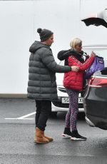 DENISE VAN OUTEN and Matt Evers Leaves Dancing on Ice Rehearsals in London 12/11/2020