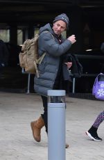 DENISE VAN OUTEN and Matt Evers Leaves Dancing on Ice Rehearsals in London 12/11/2020