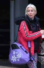 DENISE VAN OUTEN and Matt Evers Leaves Dancing on Ice Rehearsals in London 12/11/2020